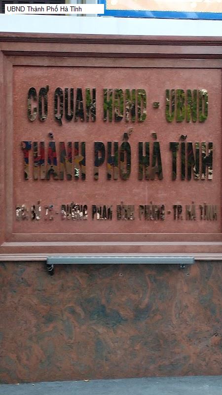 UBND Thành Phố Hà Tĩnh