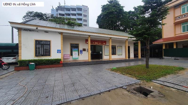 UBND thị xã Hồng Lĩnh