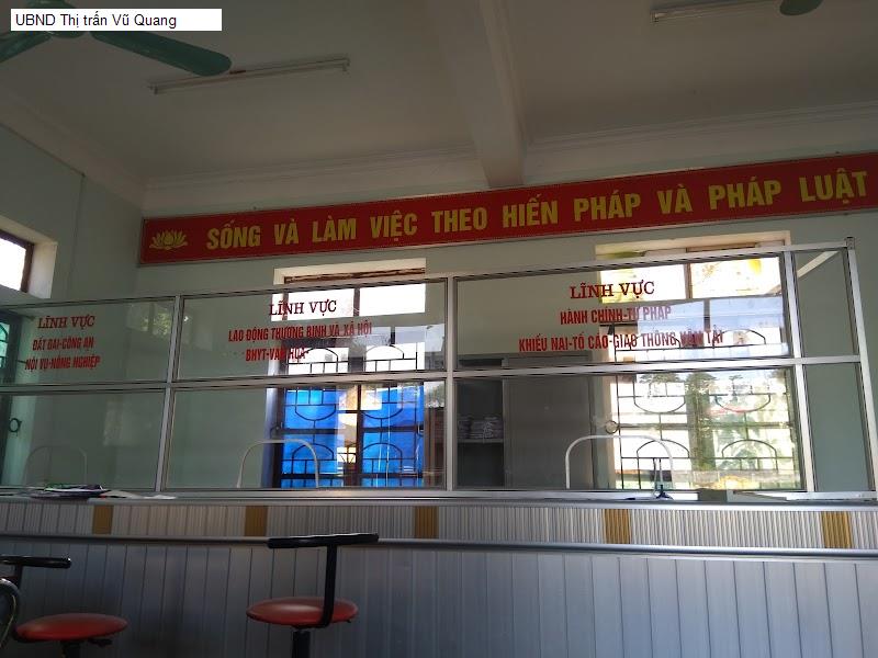 UBND Thị trấn Vũ Quang